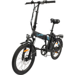 Bicicleta eléctrica plegable Sirio blanca 20" con frenos de disco
