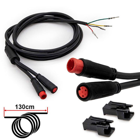 Cable 1,37M conector waterproof 2 PIN Kaabo Mantis 2-1 [Kaabo]