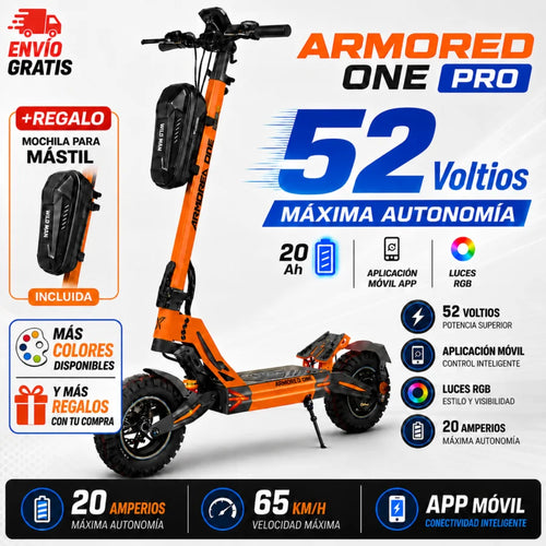 Patinete Eléctrico Ecoxtrem Armored ONE Homologado DGT
