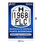 Poster Matrículas para patinete eléctrico