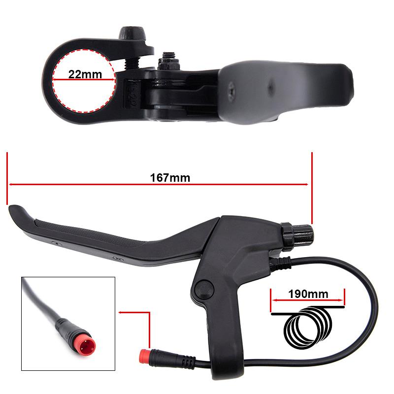 Maneta de freno con sensor y tensor L para Smartgyro - Conector waterproof