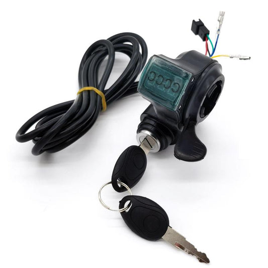 Llave de contacto con voltímetro y acelerador - Conector SM