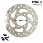 Disco de freno 120mm - (6H -48MM)