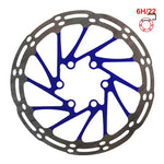 Disco de freno 140mm 6H azul