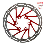 Disco de freno 140mm 6H rojo