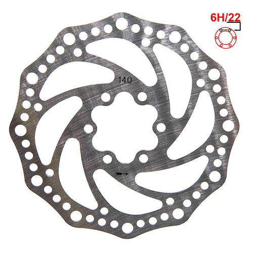 Disque de frein 140mm 6H argent