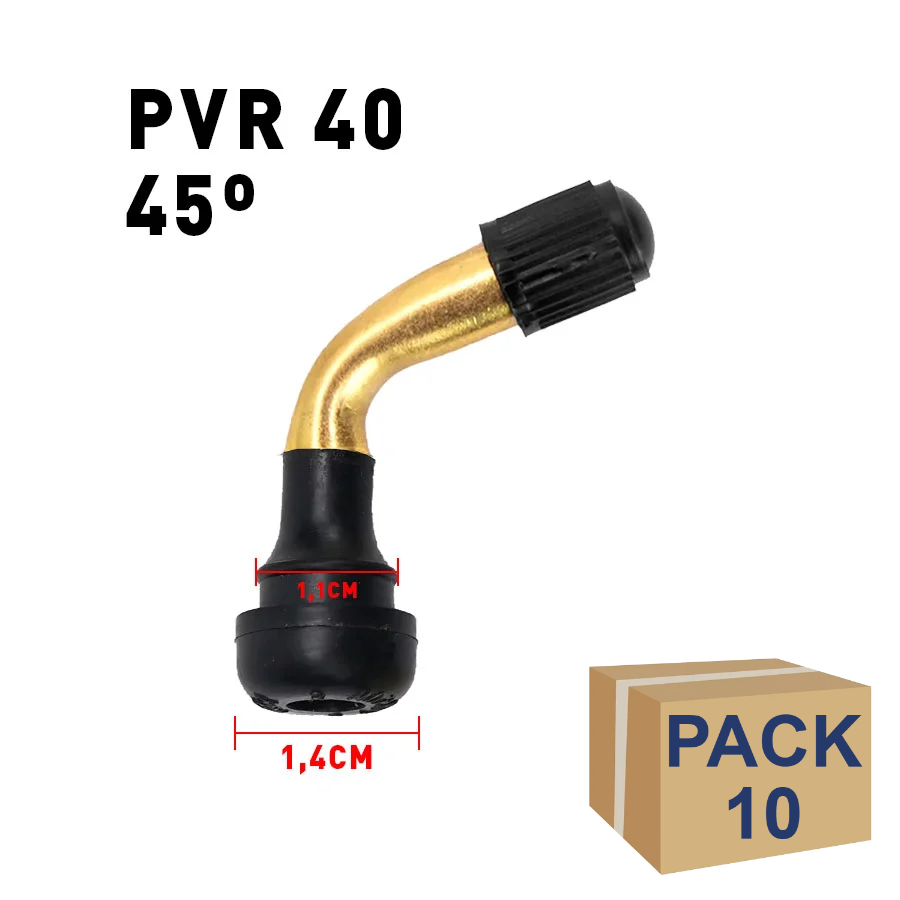 Gebogenes Tubeless-Ventil – 4 Größen 