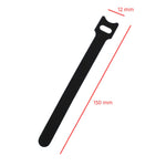Bridas de nylon, organizador de cables (Pack de 10 unidades) NEGRO 150mm