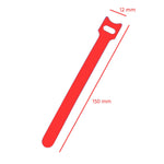 Bridas de nylon, organizador de cables (Pack de 10 unidades) ROJO 150mm