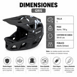Casco Integral Talla L Color Negro Gris