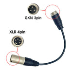 Cable convertidor GX16 a XLR de 4 pines