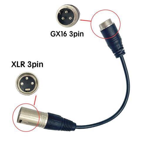 Cable convertidor GX16 a XLR de 3 pines