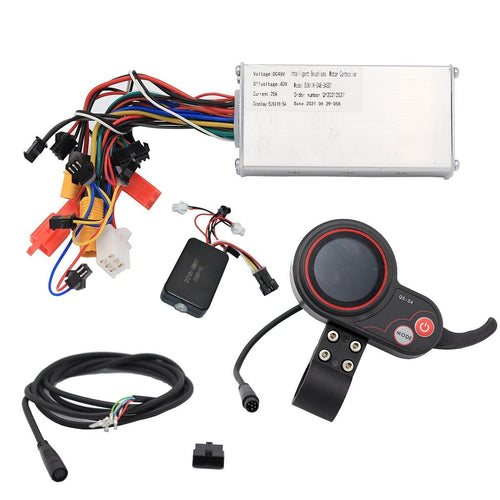 Kit electrónico genérico 48V/52V - 25A (Display QS S4 + Controladora + Cableado) [Suniik]