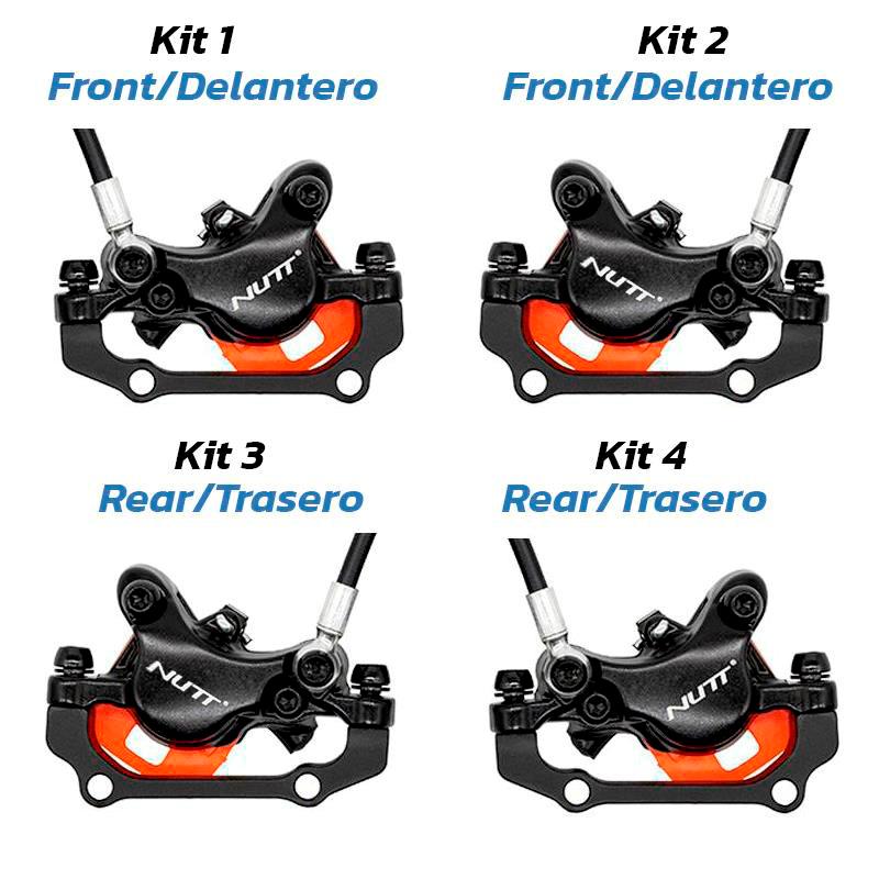 Kit 1 freno hidráulico negro A5-D Delantero [Nutt]