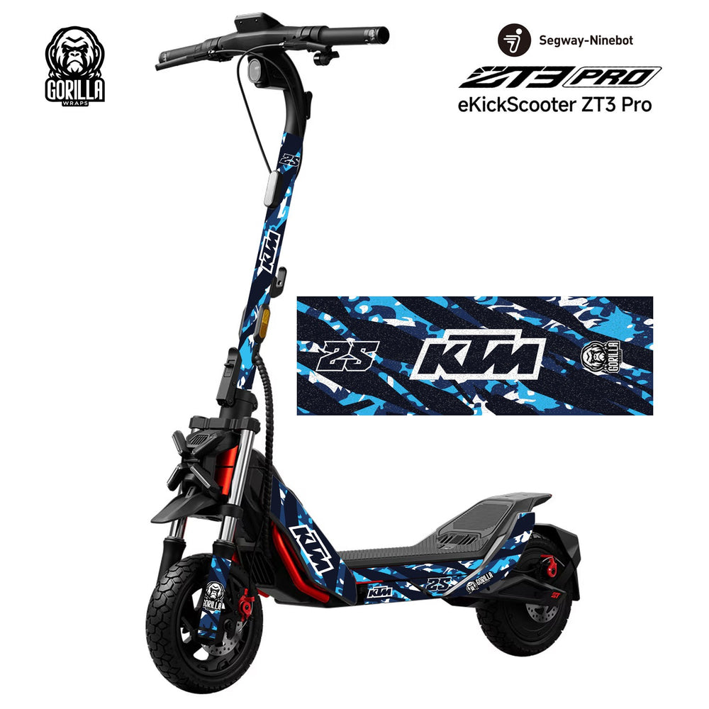 Autocollants Redbull X KTM pour Xiaomi (noir) – KIT COMPLET (26 autocollants) + BASE PRO/PRO2