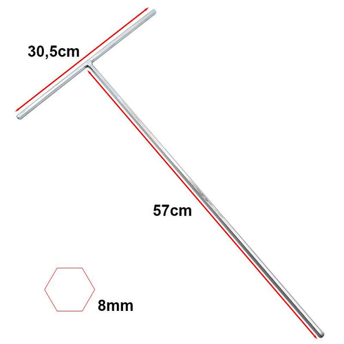 Clé allen premium M10/58cm pour mât Smartgyro