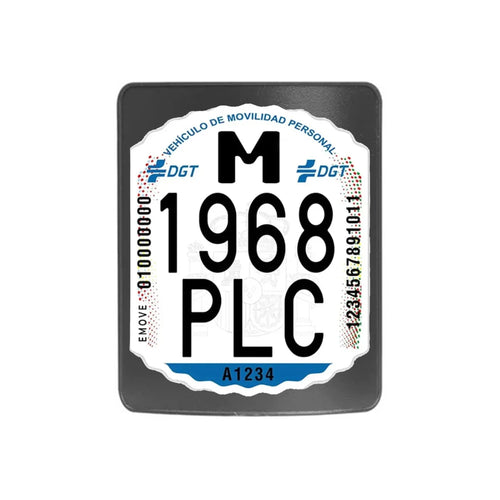 Placa matrícula de guardabarros pro de xiaomi ( pack 5 unidades)
