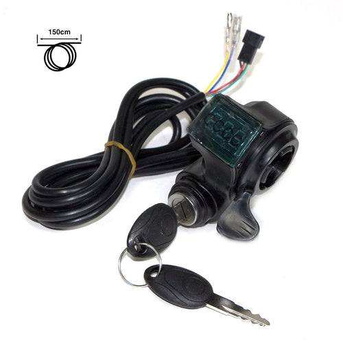 Llave de encendido con voltímetro y acelerador - Conector SM
