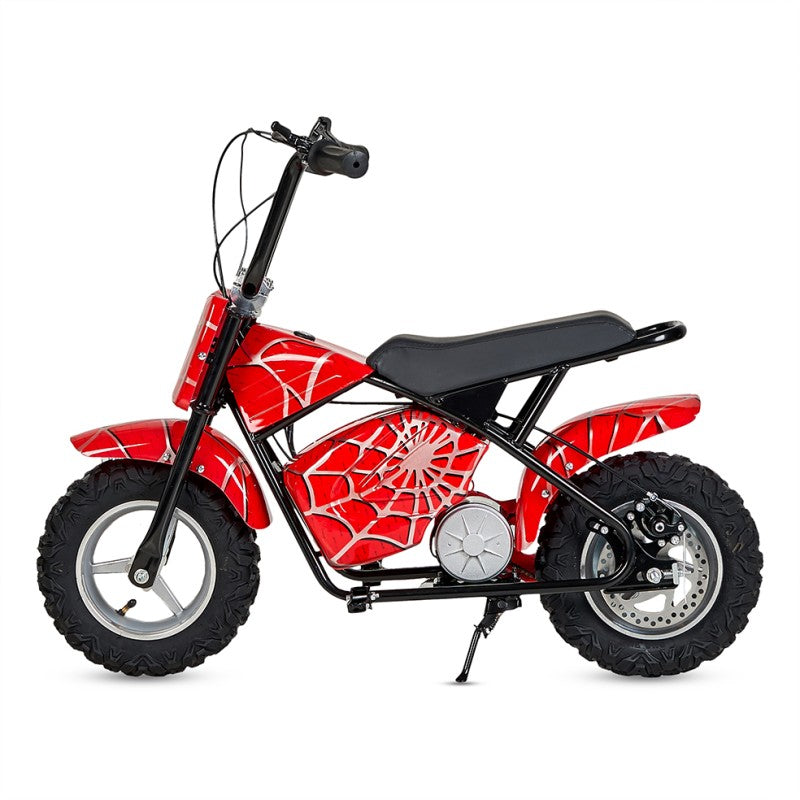 Mini moto eléctrica infantil en varios colores, incluye1 par de ruedines