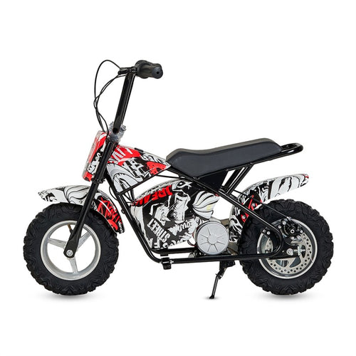 Mini moto électrique pour enfants en différentes couleurs, comprend 1 paire de roues d'entraînement