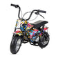 Mini moto eléctrica infantil en varios colores, incluye1 par de ruedines
