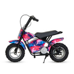 Mini-Elektromotorrad für Kinder in verschiedenen Farben, inkl. 1 Paar Stützräder