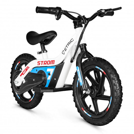 Moto eléctrica infantil STROM 12" Blanca