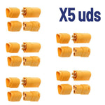 Conector MT60 (5 pares) 5M/5F + 10 protectores