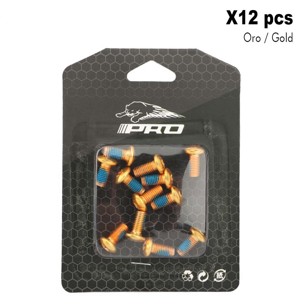 Tornillos de disco amarillo (Pack 12 unidades)