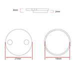 CS001-S pastilla sinterizada 20mm para Xiaomi - 2 juegos