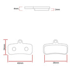Pastilla de freno sinterizada para Shimano saint M810/M820 - Juego de 2