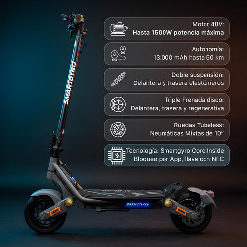 Trottinette Smartgyro Raptor certifiée DGT