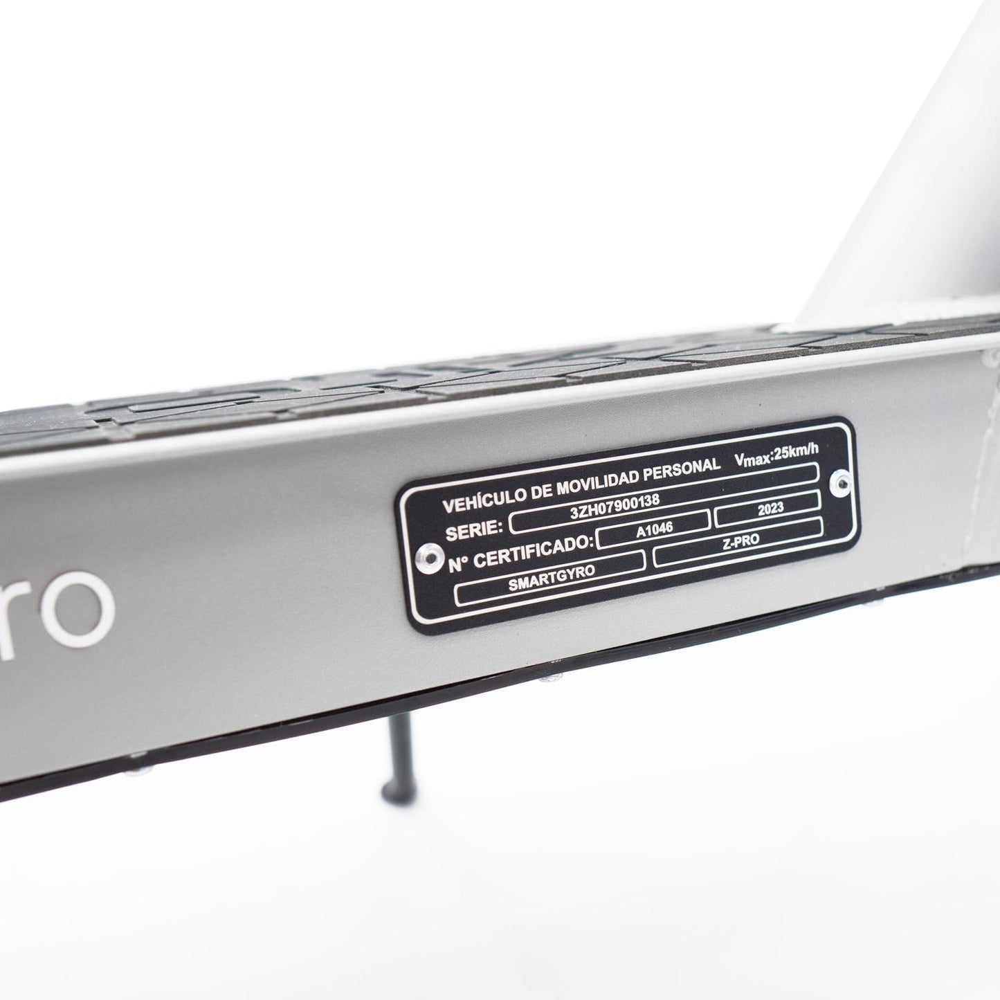 Patinete eléctrico smartGyro Z-Pro Silver Certificado DGT
