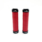 Puños Manguitos Carbono Rojo
