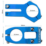 Potencia para manillares de 31,8mm azul