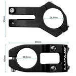 Potencia para manillares de 31,8mm negro