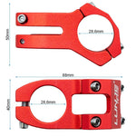 Potencia para manillares de 31,8mm rojo