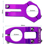 Potencia para manillares de 31,8mm violeta