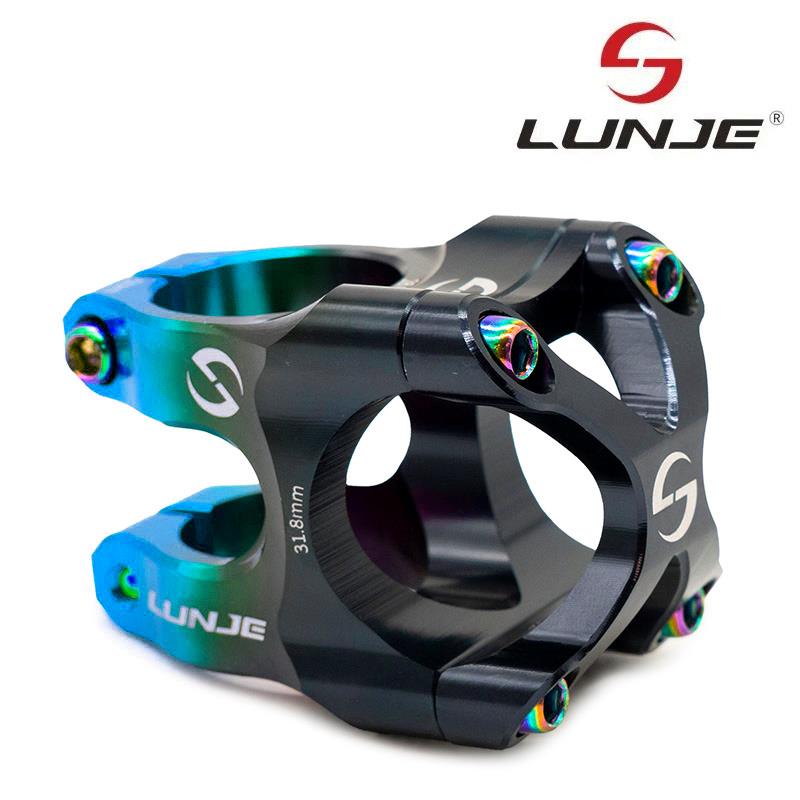 Potencia para manillares de 31,8mm negro-azul