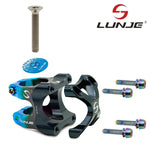 Potencia para manillares de 31,8mm negro-azul