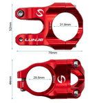 Potencia para manillares de 31,8mm rojo