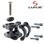 Potencia para manillares de 31,8mm negro gris