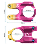 Potencia para manillares de 31,8mm rosa-amarillo