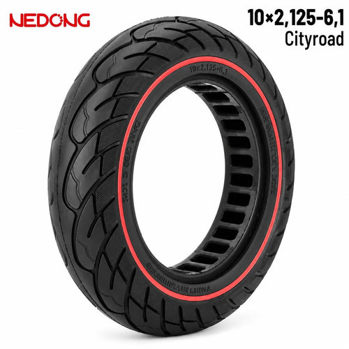 Rueda maciza 10x2,125-6,1 36mm Roja [Nedong]