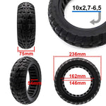 Roue solide tout-terrain ultralégère 10x2,7-6,5 pour smartgyro et similaire 
