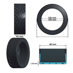 Rueda maciza 9,5×2,5-6,1 Offroad para NIU KQi3