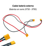 Cable para baterías externas en serie (Conector XT30-XT60)