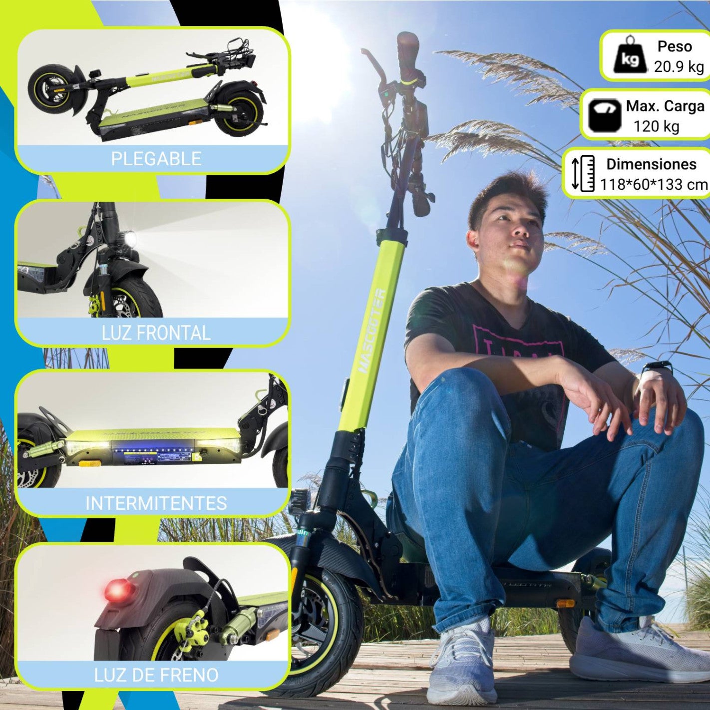 Patinete Zwheel Mascooter S4 Homologado (OFERTA hasta el día 30/11/2025)