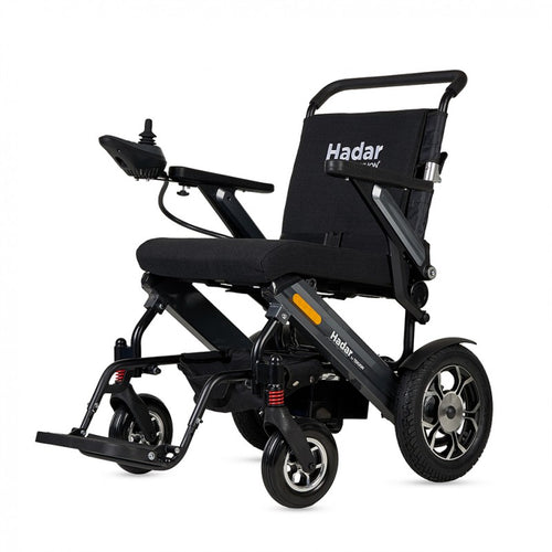 Fauteuil roulant pliable HADAR | Double moteur de 250 W et batterie au lithium de 12 Ah