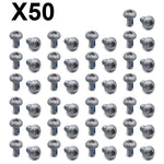 Tornillo plateado M5x10 para discos de freno - 50 uds